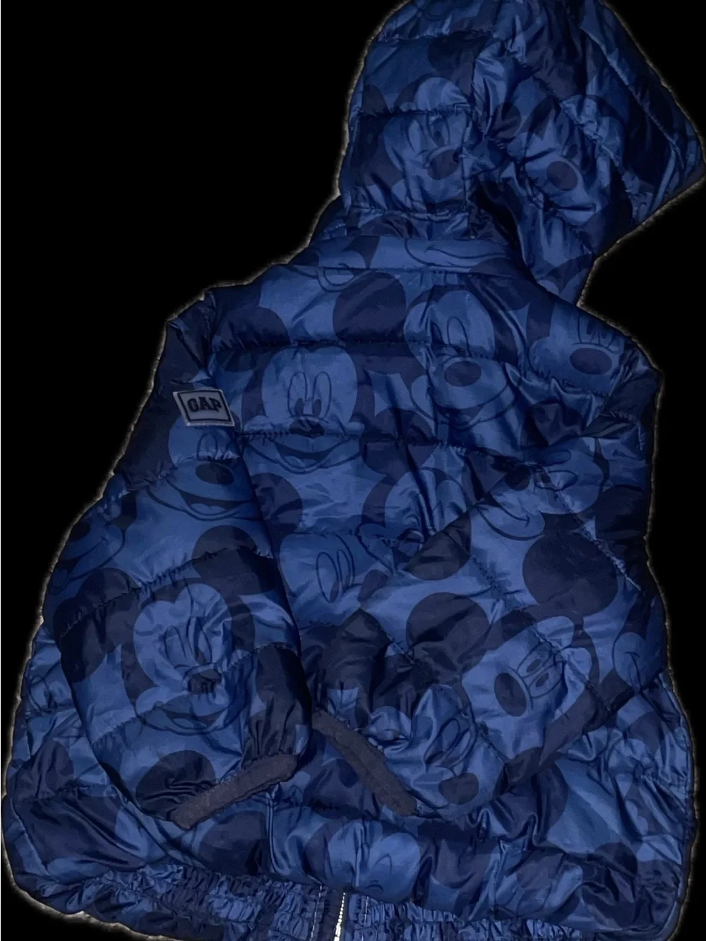 GAP Baby Hooded Jacket in Navy and Heather Gray
